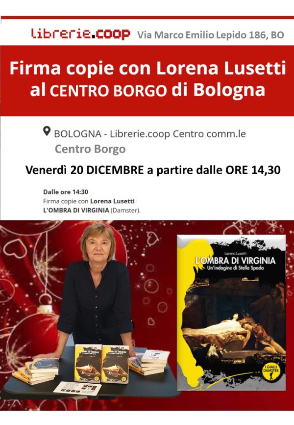 20 dicembre 2024 Firmacopie alla Libreria COOP Centro Borgo BO